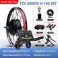 Kit di conversione MTX per bici elettrica con motore mozzo posteriore brushless da 72V 2000W per bici elettriche da 29 pollici 700C